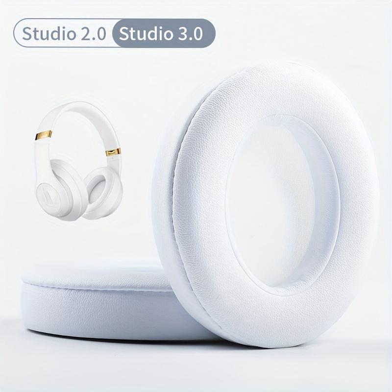Coussinets d'oreille pour écouteurs Beats Studio 2.0/3.0 Bluetooth sans fil Coussinets en cuir protéiné souple Mousse éponge