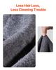Wool Camping Blanket 64" x 88" Warm for Camping Hiking Travel Dark Grey