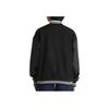 Vans Varsity Club Bomber Jacket Loose Striped Letter Print Jacket Women Jacket Black VN000GJRBLK