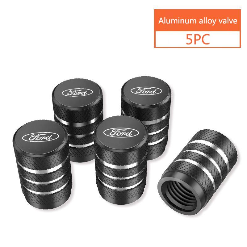 Metal Car Wheel Tire Valve Stem Cover Cap for Ford RS ST Ranger Mondeo Mk4 Mustang Kuga Fusion Ka S Max Focus Mk2 Mk3 23 Sticker knsh65