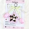 Leopard Print Bag Pendant Braided Rope Braided Rope Keychain Backpack Pendant  For Handbag Decor