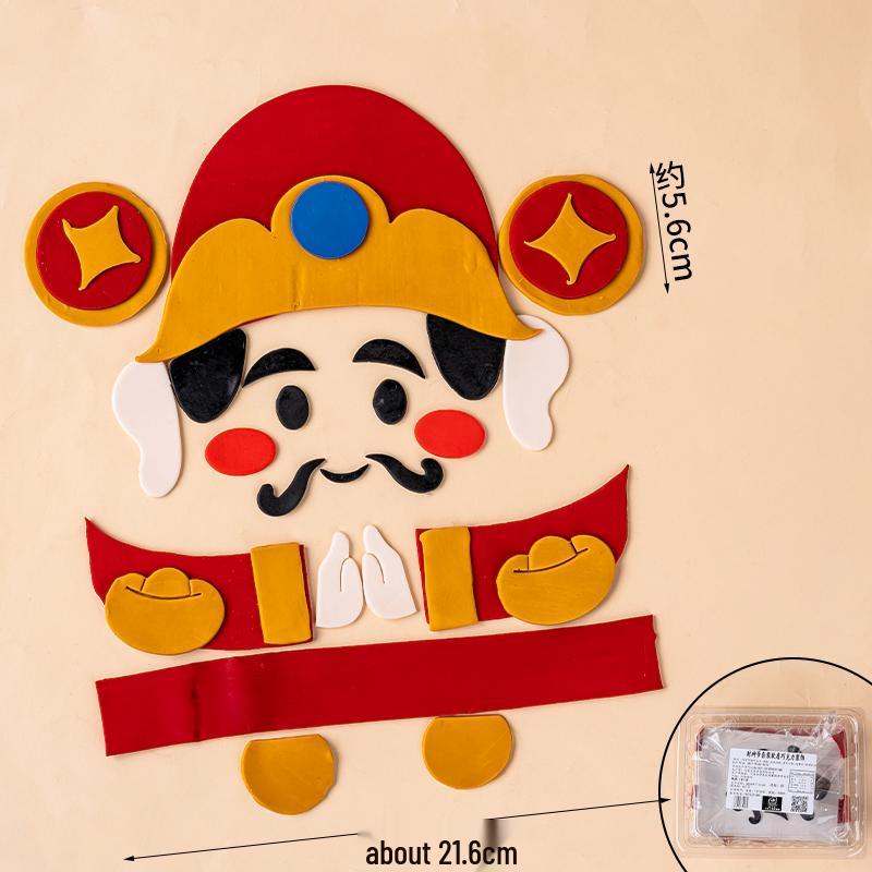 Soft Clay Mahjong Cake Decoration Ornament - Birthday Insert Card for Dessert Table Plug-in.