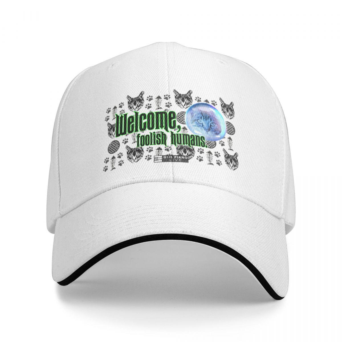 

Кепка Madame Stroopie - Welcome, Foolish Humans, бейсболка, забавная шляпа, бейсболка, элегантные женские шляпы, унисекс