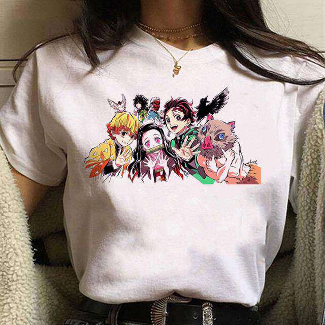 Demon Slayer T-Shirt - A Trendy, Casual Crew-neck, Oversized, Fun Short-sleeved Children's and Adult T-shirt.