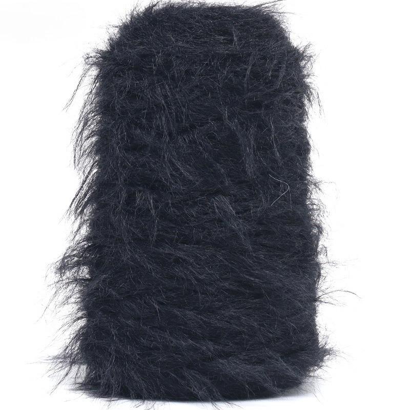 8cm Faux Mink Long Fur Hand Knitting Yarn DIY 500g Solid Color Soft Skin-Friendly Handmade Knitted Shawls Scarf Hat Yarn