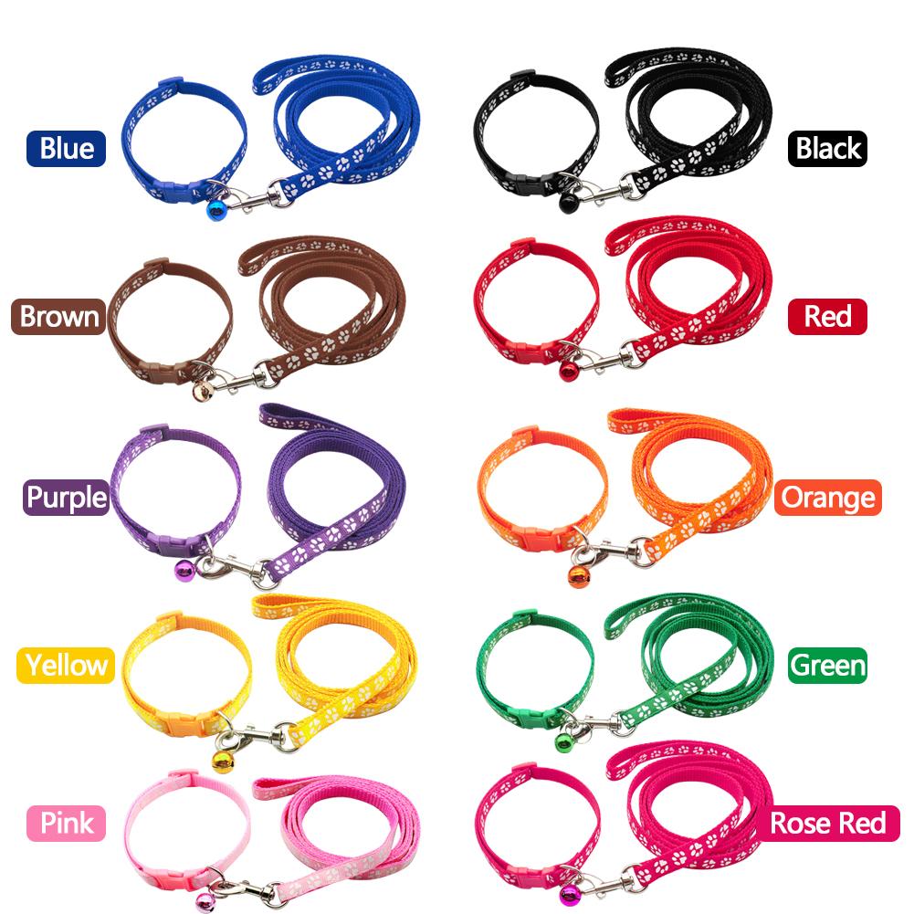 1,2 m Haustierleine und Geschirr-Set Hundekette mit niedlichem Pfotenabdruck für kleine Katzen und Hunde Auslaufleine für Hunde Weste Haustierbedarf