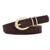 Texture Design PU Belt Multiple Colors Decorative Belt Trend Needle Buckle Belt  Paired with Jeans