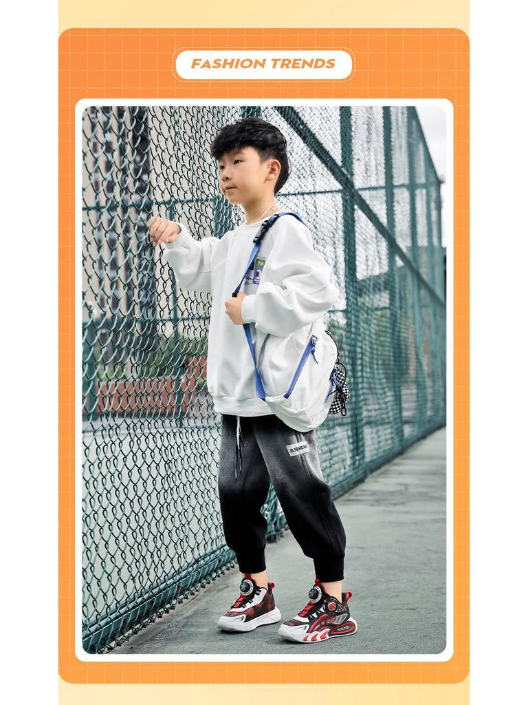 Boys' Waterproof Leather Sneakers 2025 - Autumn/Winter Casual Running & Basketball Shoes for Older Children