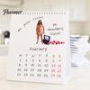 Retro Wall Calendar 2027 Funny Calendar, Large Grid Monthly Planner, Humor Daily Office Planner Desk Decor for Home Office, Creative Paper Art