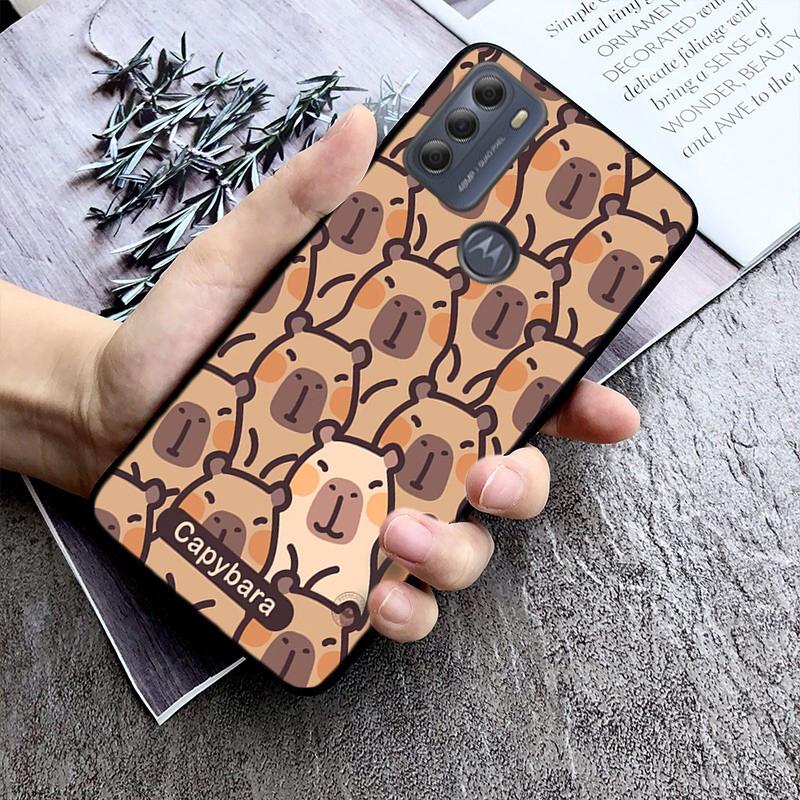 

Чохол Cute Capybara для Moto G84 G22 G32 G42 G52 G62 G53 G72 G60 G60S G100 G10 G20 G30 G13 G50 G 5G G Pure Moto G Pure