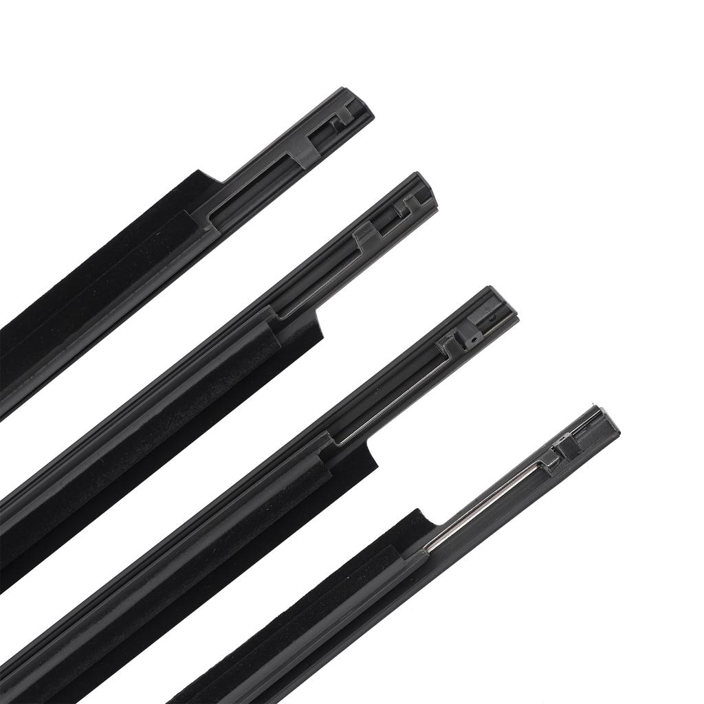 4PCS Door Glass Belt Outer Molding Weatherstrip For Toyota Land Cruiser LC 200 2008-2015