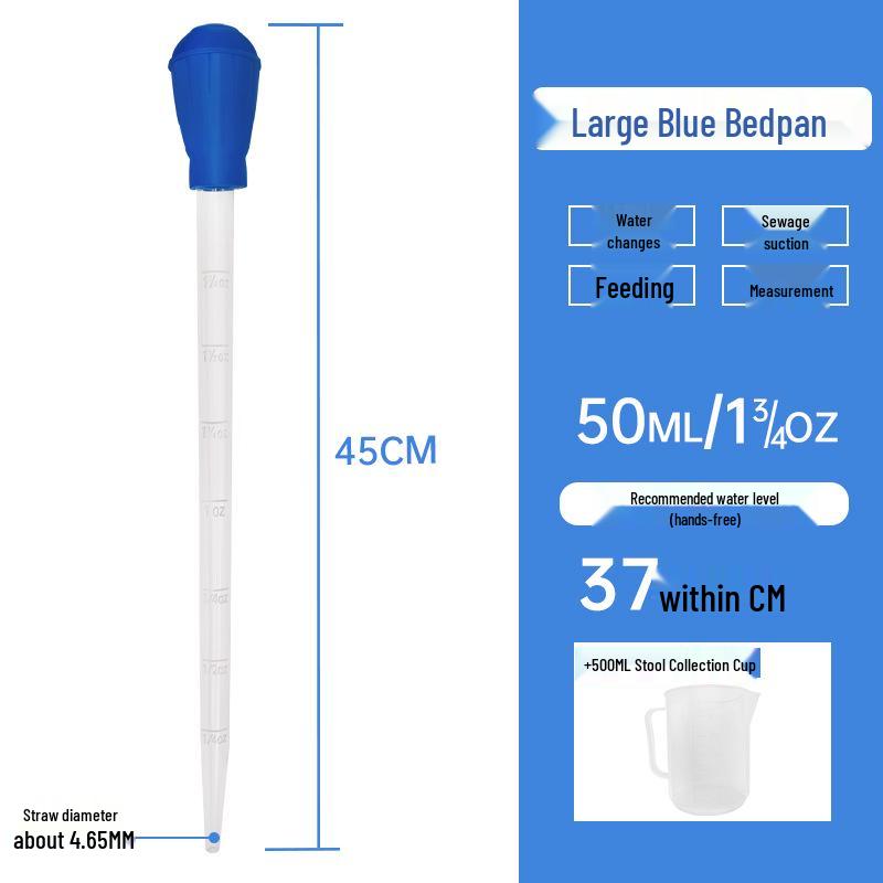 Mini Aquarium Water Changer & Siphon: Universal Suction Pipe with Large Dropper for Cleaning and Feeding Small Fish Tanks