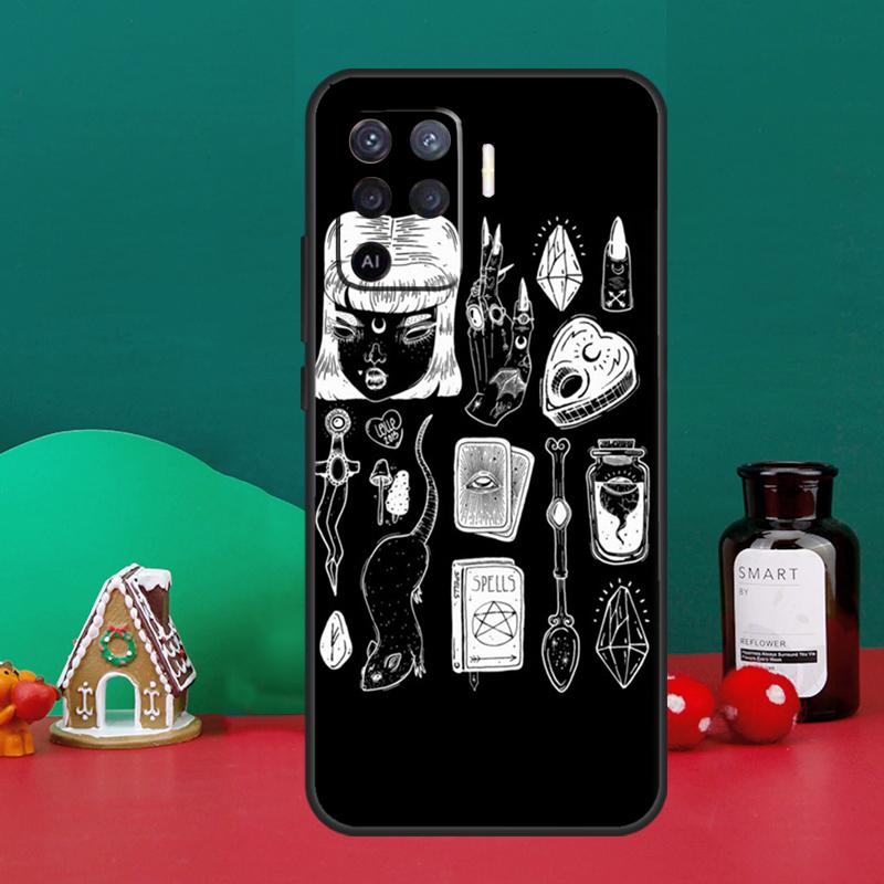 MAGIC Witchcraft Witch Sailor Case For Oppo A16 A76 A96 A17 A60 A40 A80 A98 A58 A78 A18 A38 A57 A74 A54 A94 A15 A5 A6 Pro