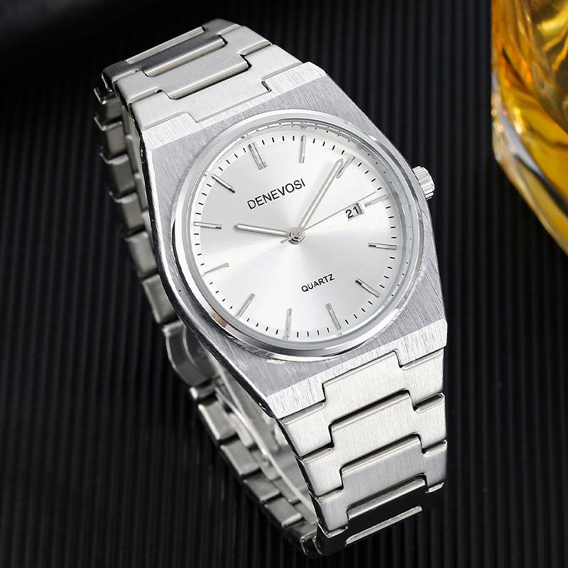 Elegant Watches For Men Women Waterproof Luminous Date Analog Watch Quartz Stainless Steel Woman's Fashion Wristwatch