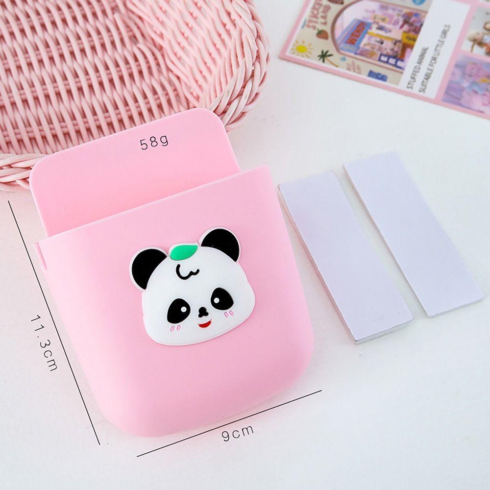 Cartoon Plastic Storage Box Punch-free Wall-Mounted Pen Ruler Container Sticky Home Decor Remote Control Shelf for Home Student 1990₽