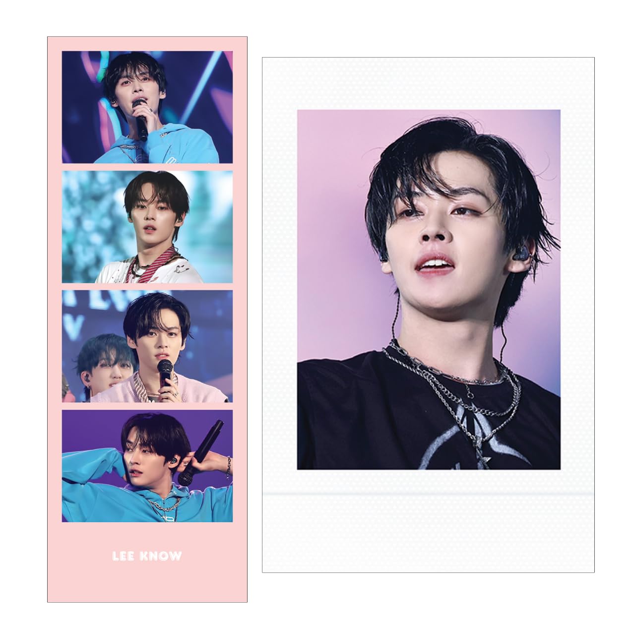 

Real Set 4Cut Photo 2Sheet Polaroid 10Sheet Insenekko 10 Instax Trading Real Set Lee Know K-STAR + (2 + Cards) (Rino 01)