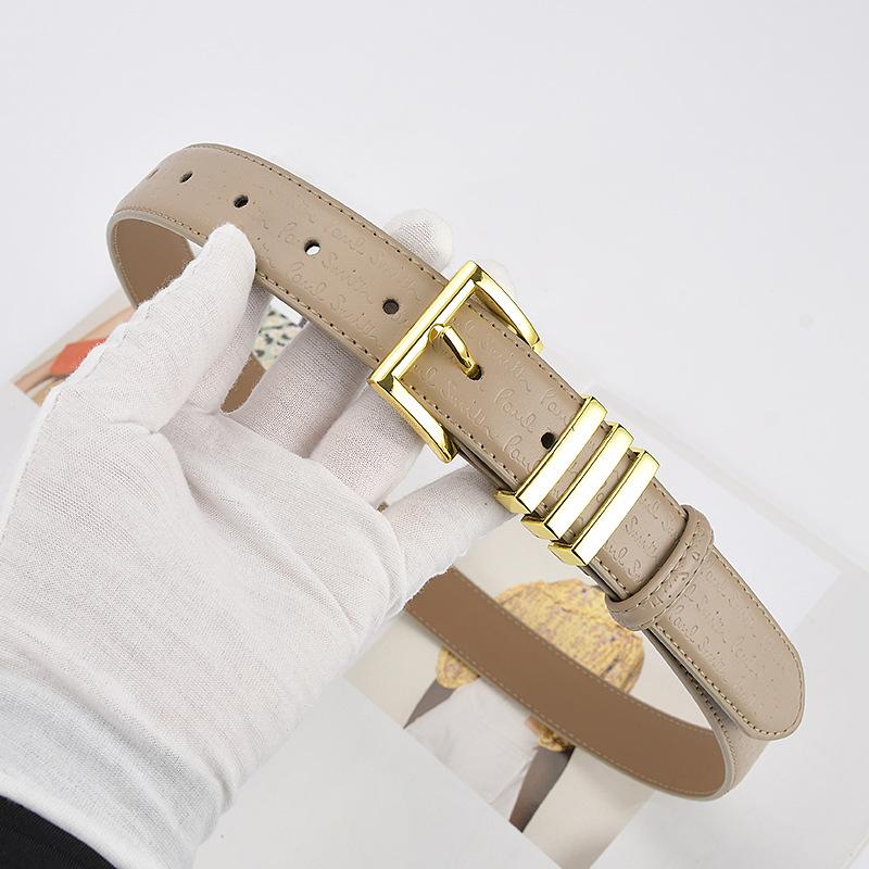 Belts for Women's Fashionable and Versatile Decorative Belt Genuine Leather Simple Belt Waistband Belt