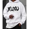 The new printed men's and women's same versatile hooded sweater is provided.