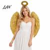 Dark Guardian Angel Wings Costume for Kids, Feathered Wing Dress Up Elastic Strap Cosplay Accessory Fancy Dress, Halloween Party, Performance