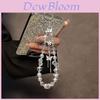 Pvc Butterfly Crystal Phone Chain With Tassels For Women And Men