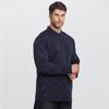 Men's Plus Size Casual Long Sleeve Polo Shirt