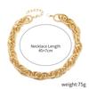 Necklace for Women Tide with Accessories Jewelry Necklace Simple Personality Hip-hop Wind Necklace Women Do Not Lose Color Elegant Necklace