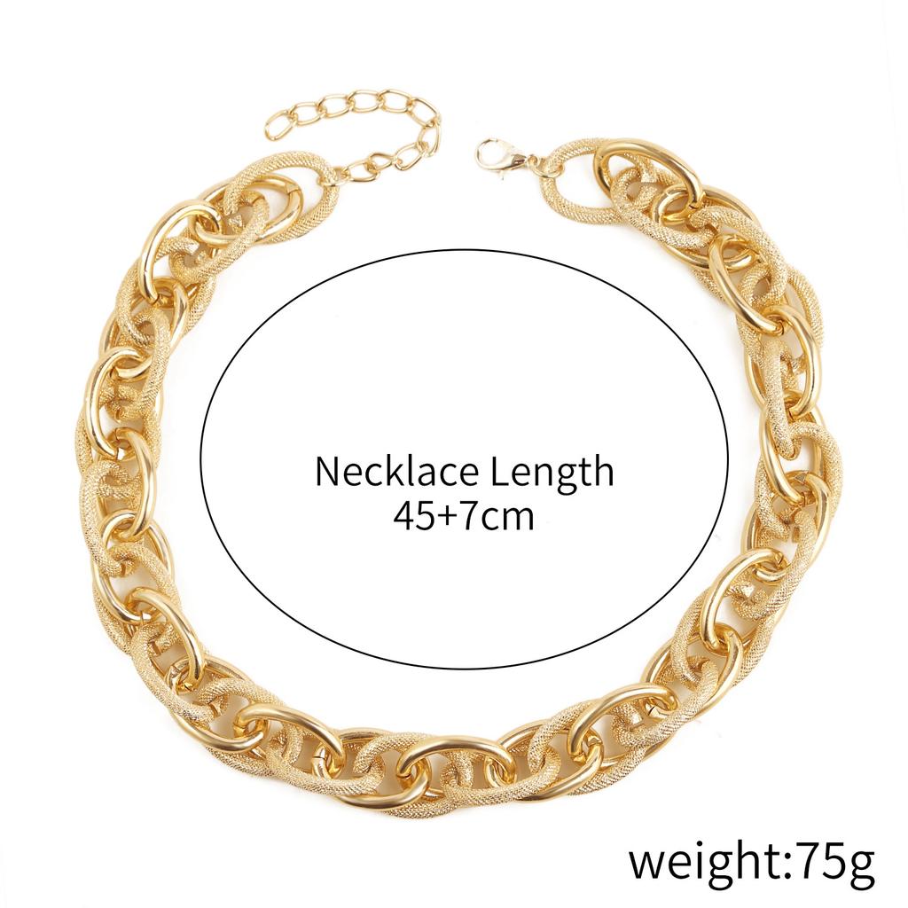 Necklace for Women Tide with Accessories Jewelry Necklace Simple Personality Hip-hop Wind Necklace Women Do Not Lose Color Elegant Necklace