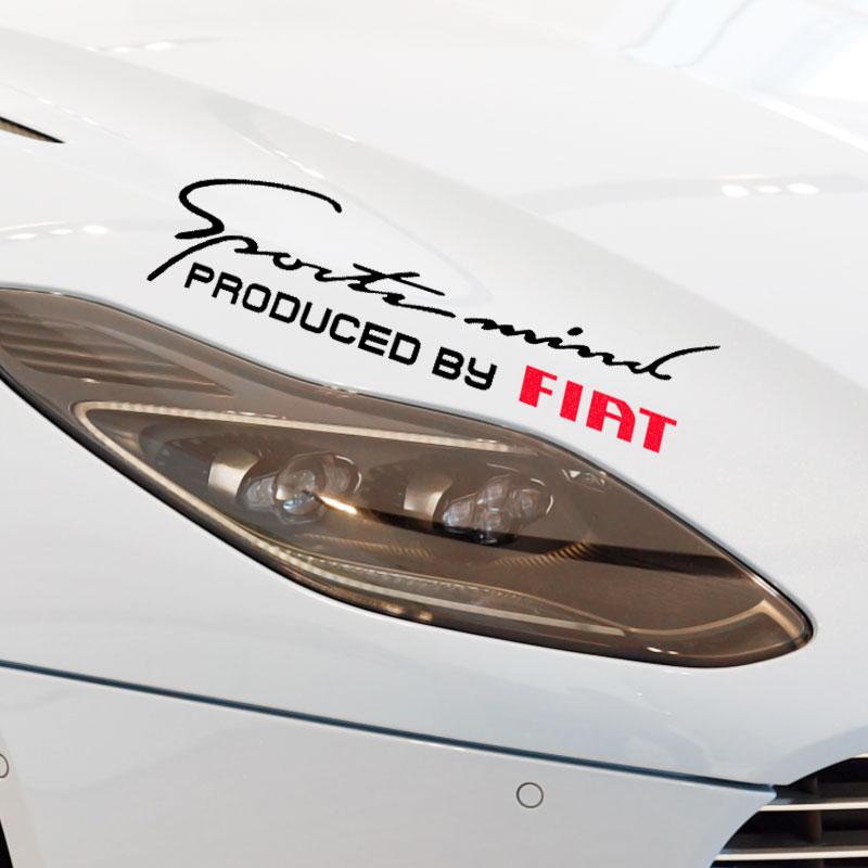 1Pcs Car Front Head Light Eyebrow 3D Sticker Decorator Engine Hood Sport Design for FIAT Abbas 500 Grande Stilo Freemont Punto Astra Bravo Ducato