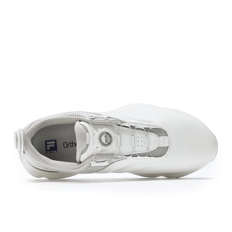 Fila Abrasion Resistant Support Low Top Golf Shoes Men's Bright White/Silverware Gray A12M431701FBS