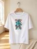 Casual Street Graphic Printed Tee Unisex Soft Comfortable Daily Wear Hip Hop Fashion Short Sleeve Top