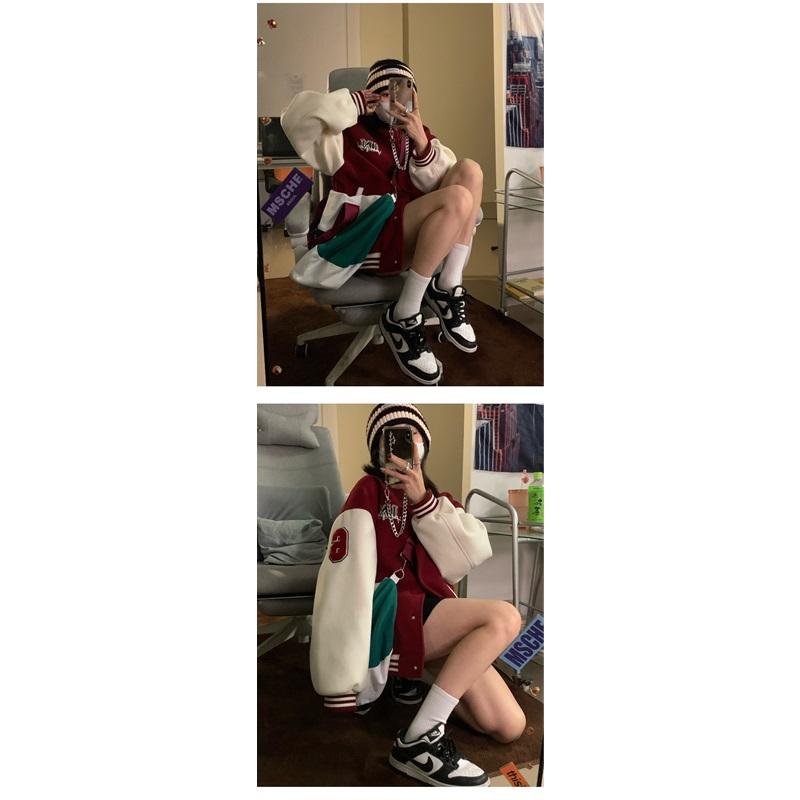 Women's Loose Retro Patchwork Jacket Jacket