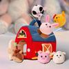 Plush Farm Animals,Baby Toys for Toddlers,Gifts Big Barn Toy Cuddly Sensory Educational