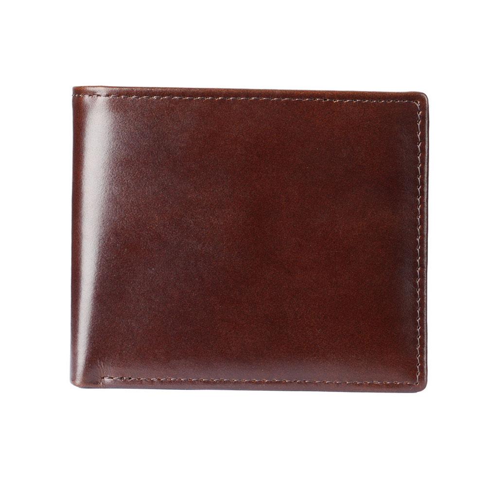 

Leather Men Wallets with Coin Pocket Vintage Male Purse RFID Blocking Genuine Leather Men Wallet Card Holders коричневий