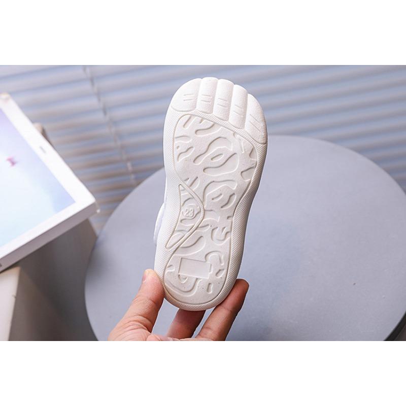 Summer New Style Hollow-out Breathable Mesh Shoes / Boys' Toe-Covered Anti-Kick Sandals / Girls' Solid Color Beach Shoes