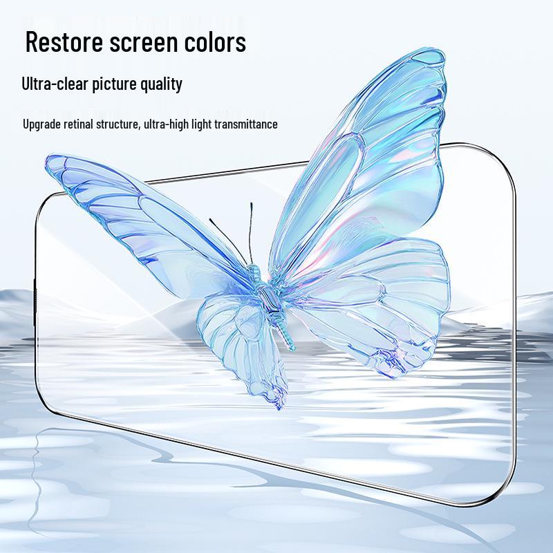 

Apple 16 Tempered Glass Screen Protector: Dust-Free, Easy-Paste, HD Anti-Peeping Replacement for iPhone 15P iPhone 14 Pro Max