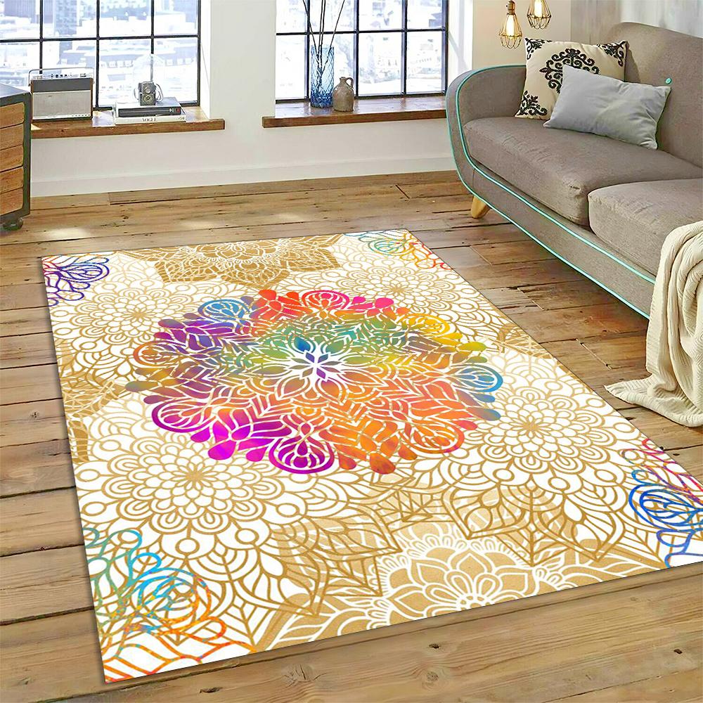 Bohemia Meditation Mandala  Flower Carpet Rug for Home Living Room Bedroom Sofa Doormat Deco Mat