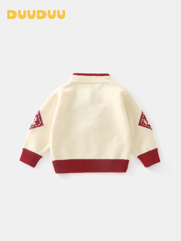 DUUDUU Baby Girl Knitwear 2025: Chinese Style Infant Sweater, Autumn/Winter, A-Class Quality