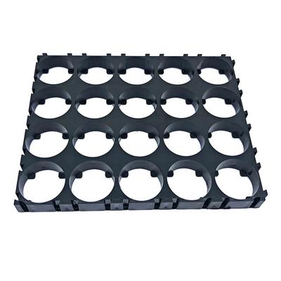 50Pcs Anti Vibration Holder Battery Plastic Holder 4x5 Slots Rechargeable Batteries Stand Rack Storage Bracket