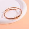 Titanium steel bracelet gold high version temperament zircon bracelet women's light luxury fashion elegance does not fade simple bracelet