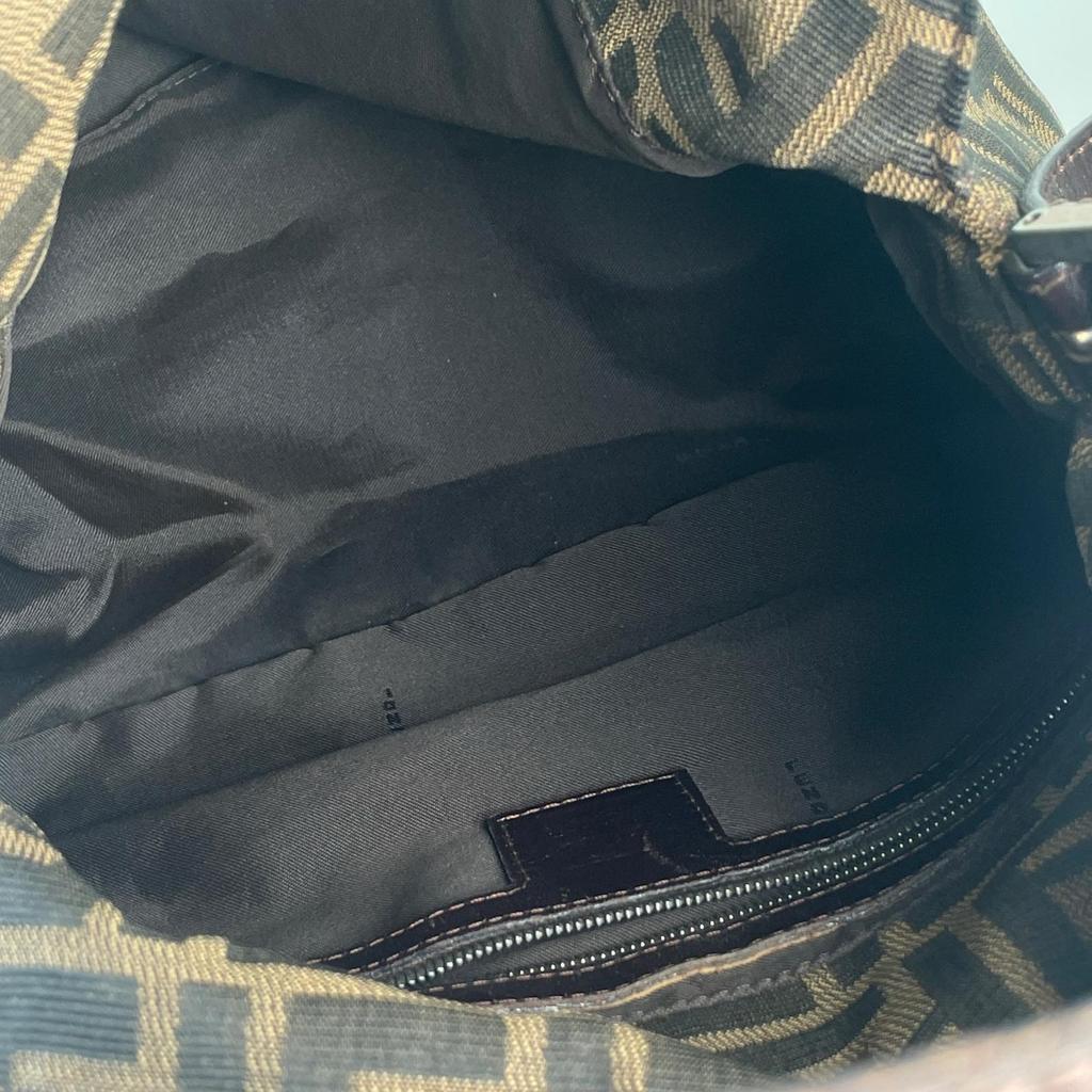 Fendi Zucca Handbag Brown Women Used