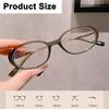 Oval Thick Frame Reading Glasses Fashion Anti Blue Light Optical Eyeglasses Ultralight Presbyopic Glasses for Elderly Women Men