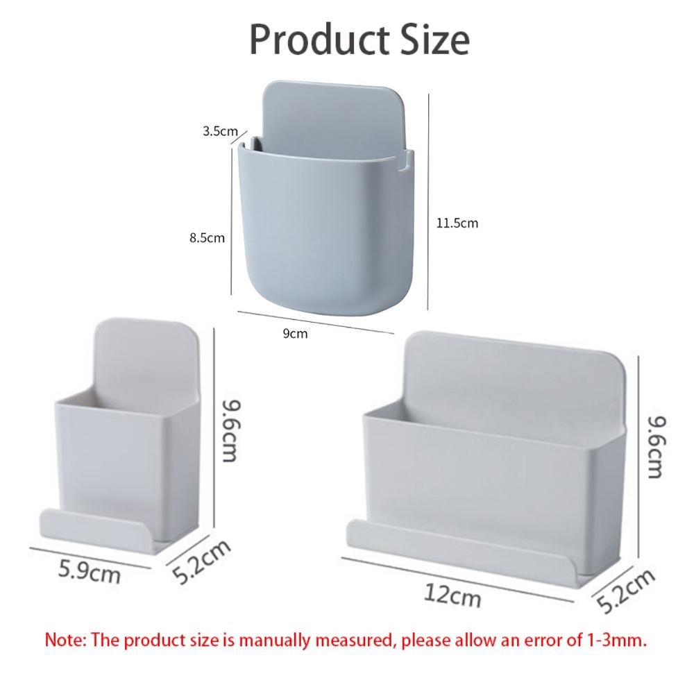 1/2 stücke Wand Montiert Organizer Lagerung Box Fernbedienung Klimaanlage Ständer Halter Lagerung Rack Handy Home Storage