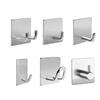 Simple Design Metal Adhesive Wall Hook  Coat and Hat Hooks Clothes Metal Wall Hook & Loop