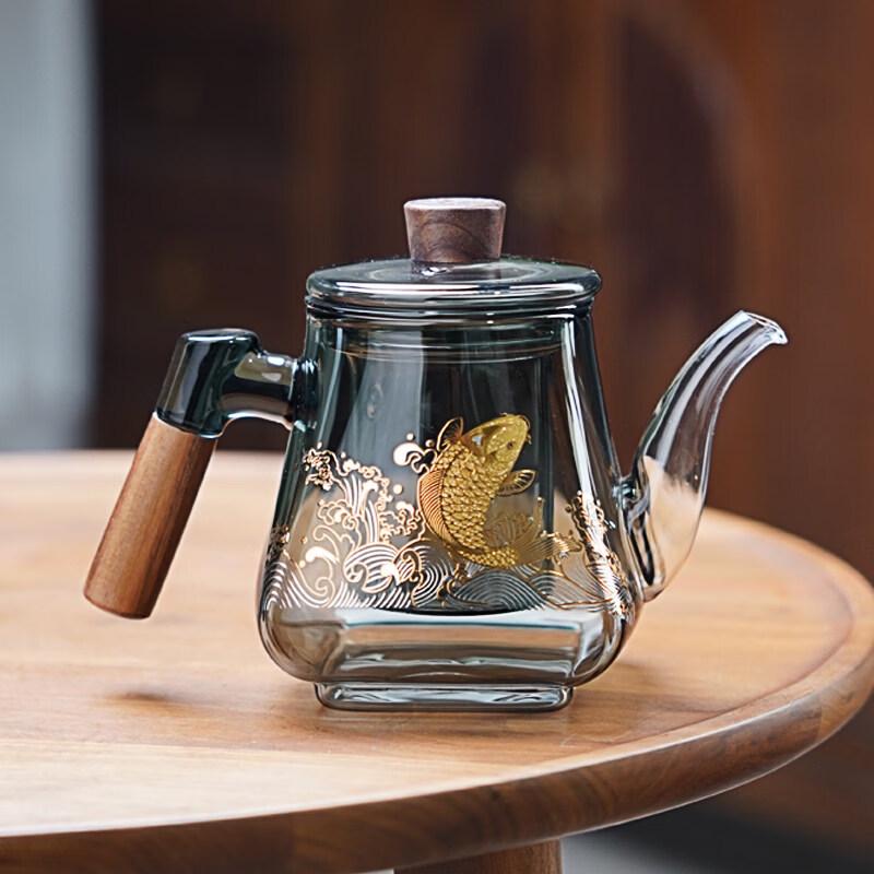 ZISIZ Heat-Resistant Glass Teapot