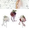 Romantic Rose Bridal Wedding Bouquet Artificial Silk Flowers Fake Flowers Bridesmaid Bouquet Home Pa