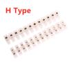 1pcs U H Type 12 Position Plastic Barrier Terminal Strip Block Barrier Screw Block Connection Strips for Electrical Wiring 3A10A