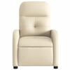 Vidaxl Electric Recliner, Cream, Fabric Upholstered