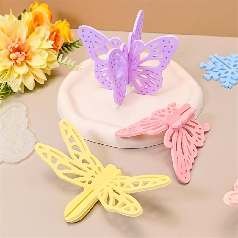 Food Grade Silicone Hollow Butterfly Incenses Holder Mold Incenses Pendant Crafting Mold For DIY Craft Home Decors