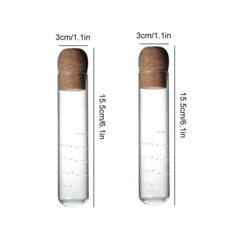 Creative Glass Tea Infuser Pipe Glass Design Tea Strainer For Mug Fancy Filter For Puer Tea Herb Tea Tools With Cork Stopper