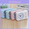 Student Quartz Alarm Clock With Silent Sweep Movement For Study Desk And Bedroom Use